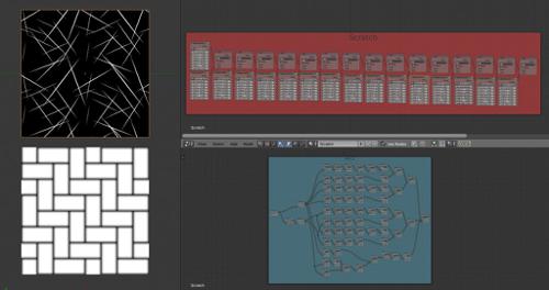 Tileable Scratches and Brick node setups. preview image